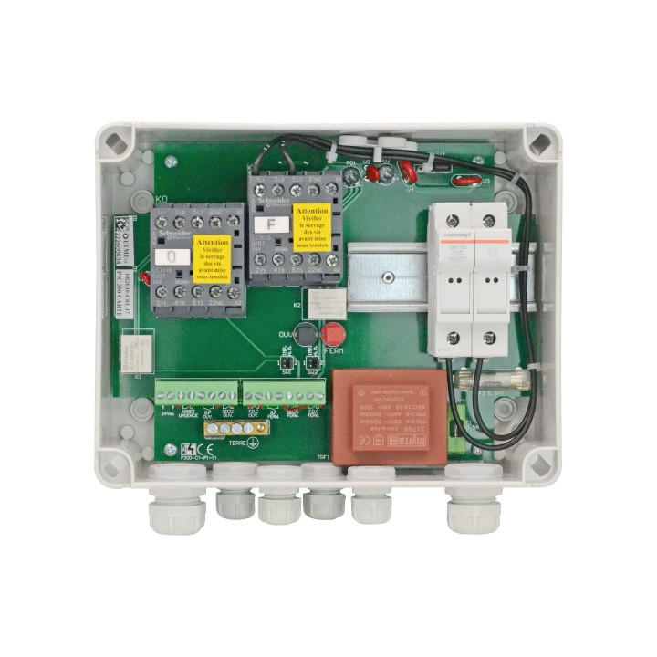 PIC 250 - Coffret de commande pour 1 moteur monophasé 230V 16A maximum avec fins de course mécaniques
