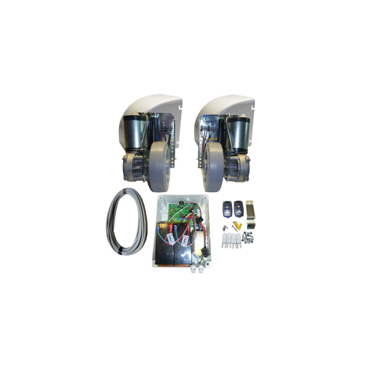 Kit STAR_PRO MAX 2V-2 opérateurs 24V avec verrouillage intégré et doubles ressorts de pression pour battant 1500kgs