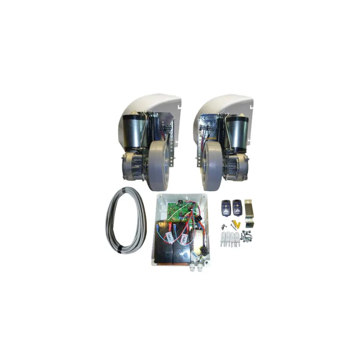 Kit STAR_PRO MAX 2V-2 opérateurs 24V avec verrouillage intégré et doubles ressorts de pression pour battant 1500kgs