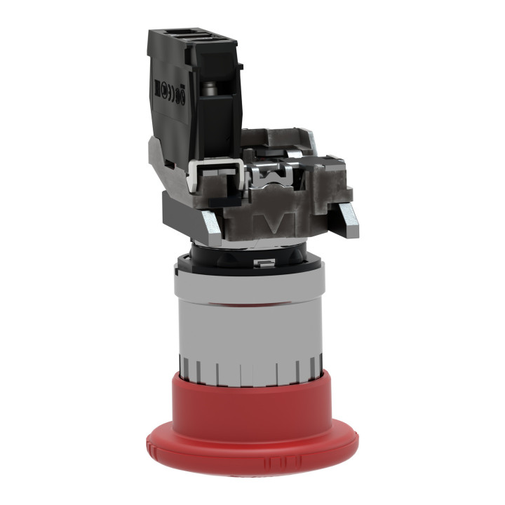 Harmony XB4 - bouton arrêt urgence - Ø40 - pousser tourner - rouge - 1O - vis