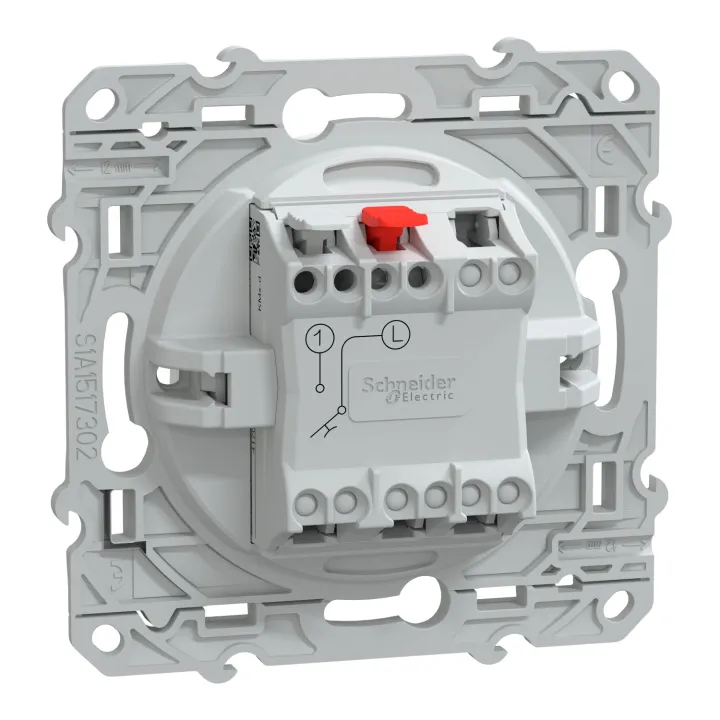 Ovalis - bouton poussoir à fermeture - 10A Blanc
