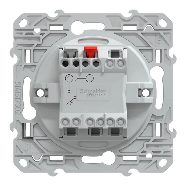 Ovalis - bouton poussoir à fermeture - 10A Blanc