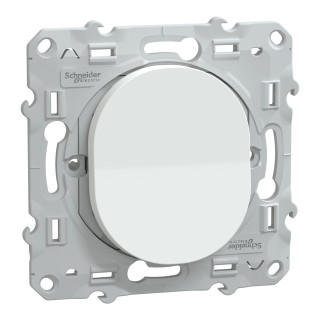 Ovalis - bouton poussoir à fermeture - 10A Blanc