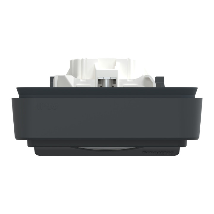 Mureva Styl - Prise courant 2P+T - compl encastré - IP55 IK08 - conn auto - gris