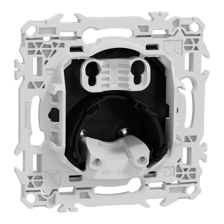 Odace - sortie de câble - serre câble 6 à 12 mm² - noir onyx