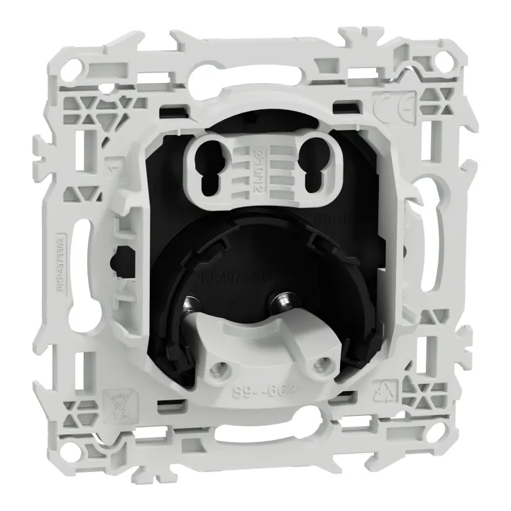 Odace - sortie de câble - serre câble 6 à 12 mm² - noir onyx