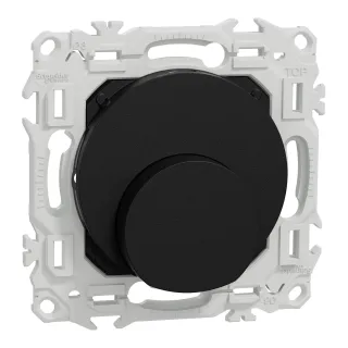 Odace - sortie de câble - serre câble 6 à 12 mm² - noir onyx