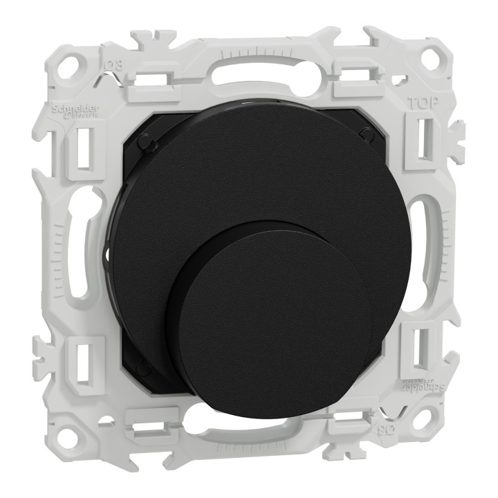 Odace - sortie de câble - serre câble 6 à 12 mm² - noir onyx