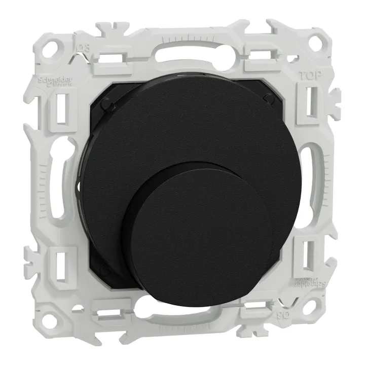 Odace - sortie de câble - serre câble 6 à 12 mm² - noir onyx