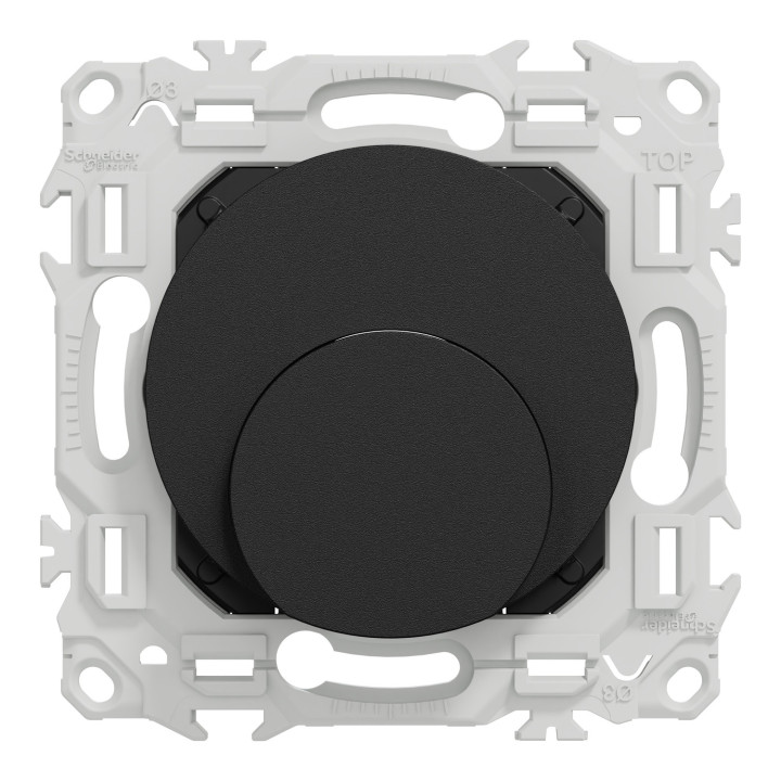 Odace - sortie de câble - serre câble 6 à 12 mm² - noir onyx