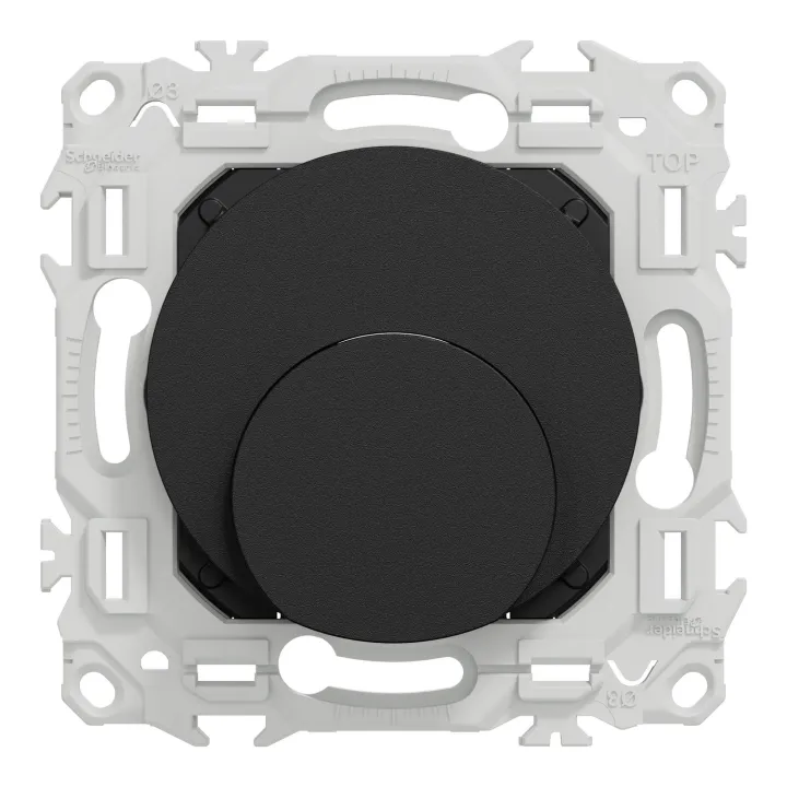Odace - sortie de câble - serre câble 6 à 12 mm² - noir onyx