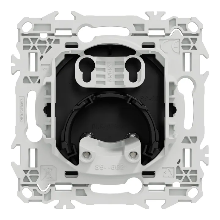 Odace - sortie de câble - serre câble 6 à 12 mm² - noir onyx