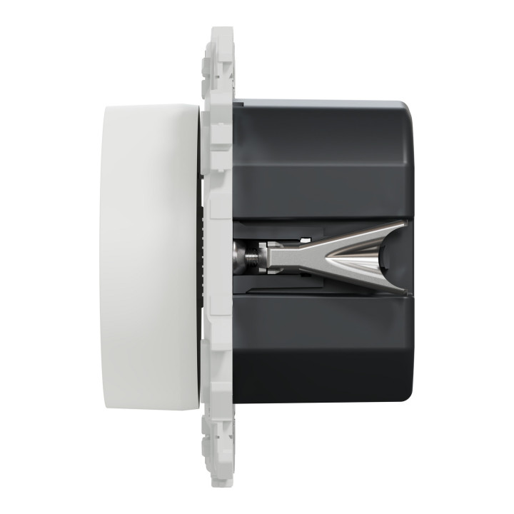 Odace - variateur de lumière universel 2 ou 3 fils - rotatif - blanc craie