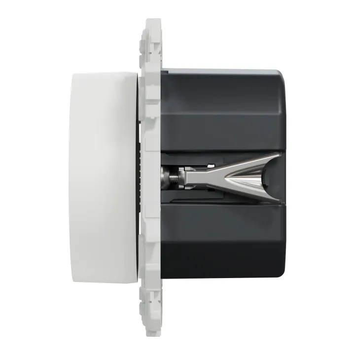 Odace - variateur de lumière universel 2 ou 3 fils - rotatif - blanc craie