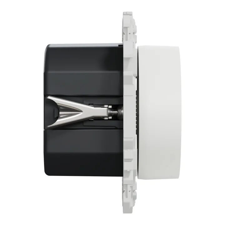 Odace - variateur de lumière universel 2 ou 3 fils - rotatif - blanc craie