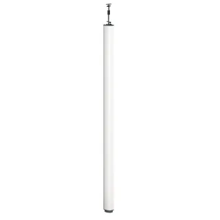 OptiLine 45, colonne fixe à vérin aluminium laqué blanc P 2 faces de 3,9 à 4,3 m