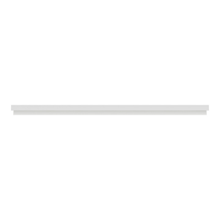 Odace Métal - plaque de finition 3 postes - effet Céramique Blanc support blanc