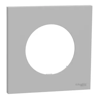 Odace - plaque de finition 1 poste - couleur Gris galet