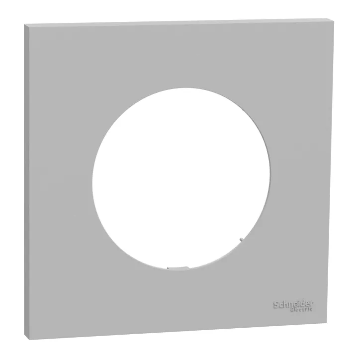 Odace - plaque de finition 1 poste - couleur Gris galet