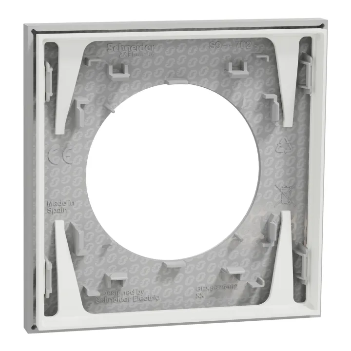 Odace - plaque de finition 1 poste - couleur Gris galet