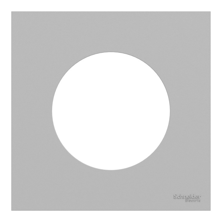 Odace - plaque de finition 1 poste - couleur Gris galet
