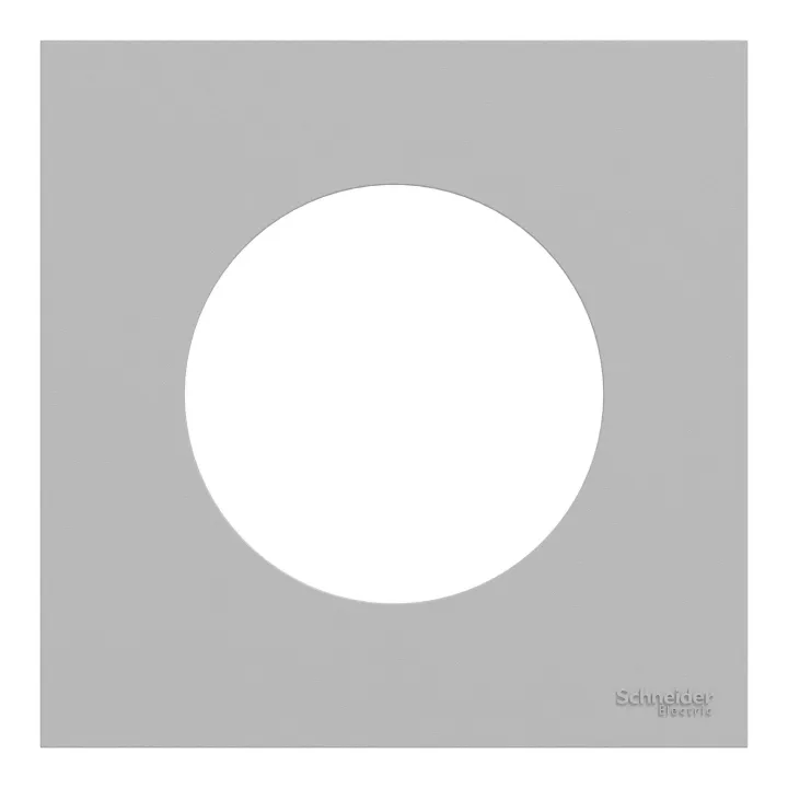 Odace - plaque de finition 1 poste - couleur Gris galet