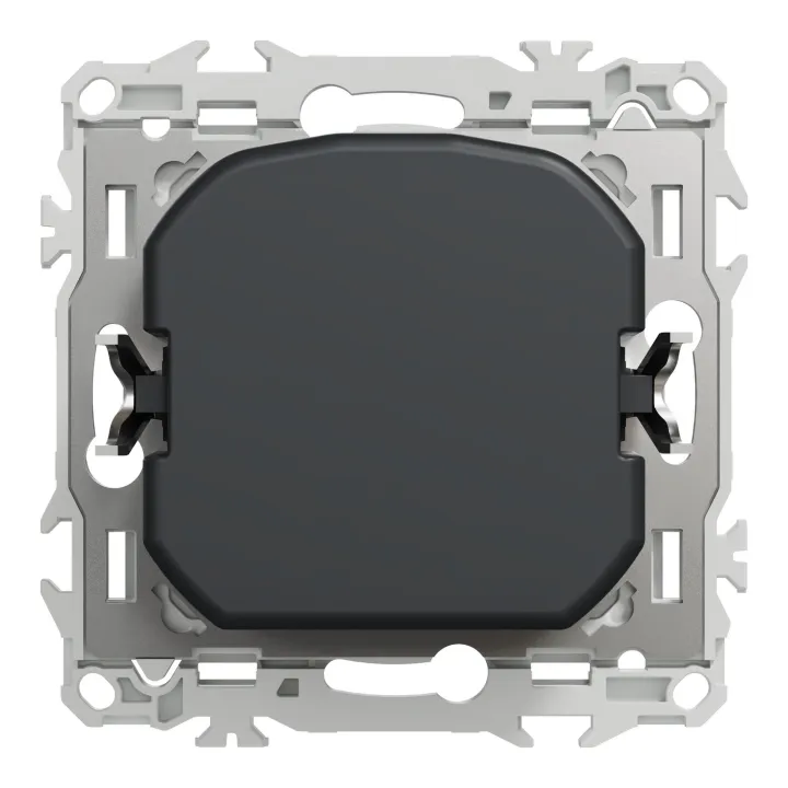 Odace - variateur de lumière universel 2 ou 3 fils - rotatif - noir onyx