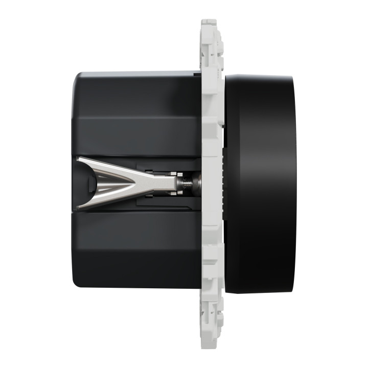 Odace - variateur de lumière universel 2 ou 3 fils - rotatif - noir onyx