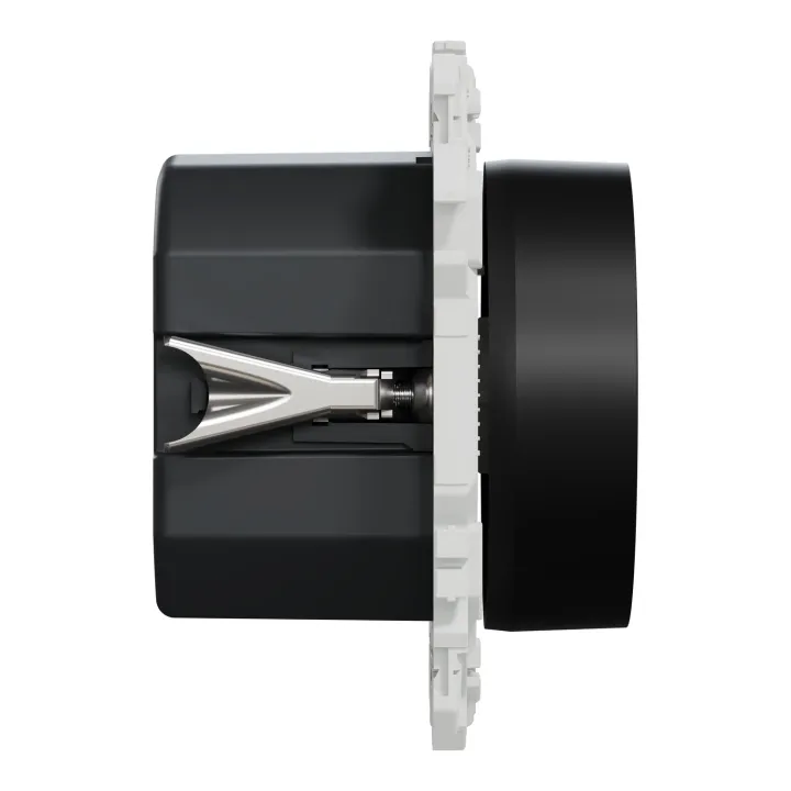 Odace - variateur de lumière universel 2 ou 3 fils - rotatif - noir onyx