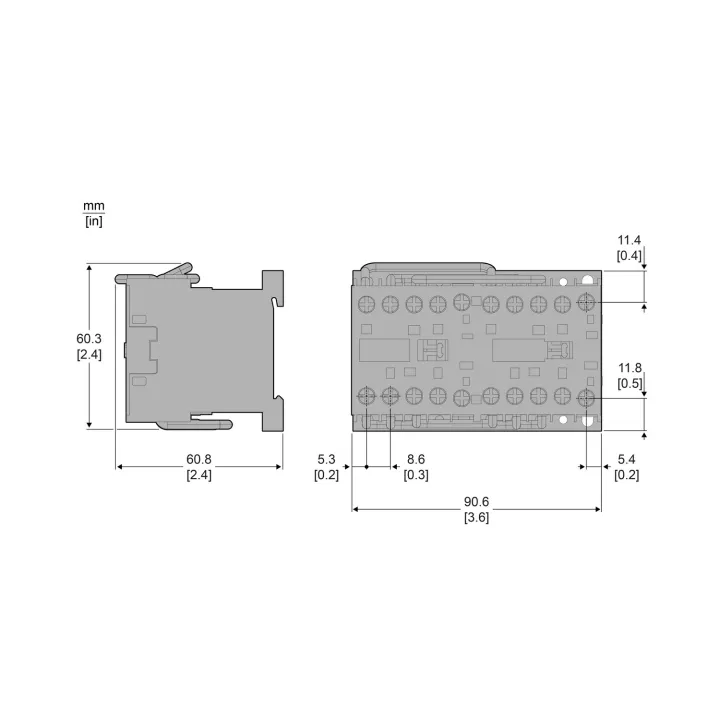 TeSys LC2K - contacteur inverseur - 3P - AC-3 440V - 6A - bobine 230Vca
