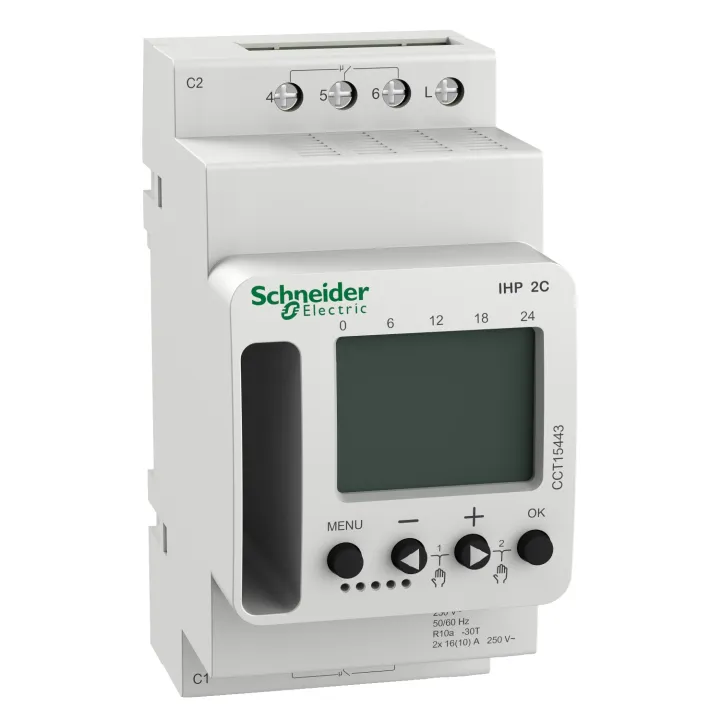 Acti9 IHP - interrupteur horaire programmable - 2 canaux