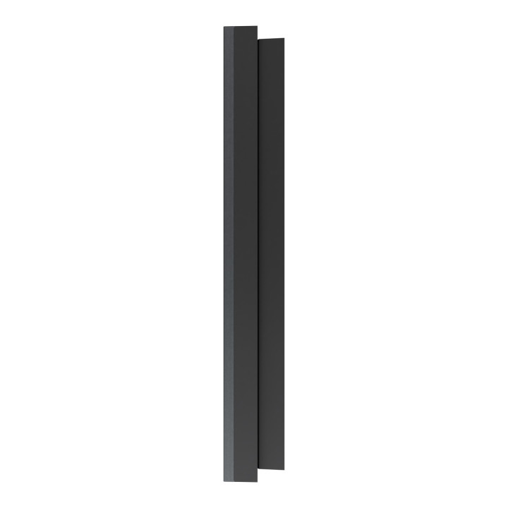 Odace Métal - plaque de finition 1 poste - effet Perle Noire support noir