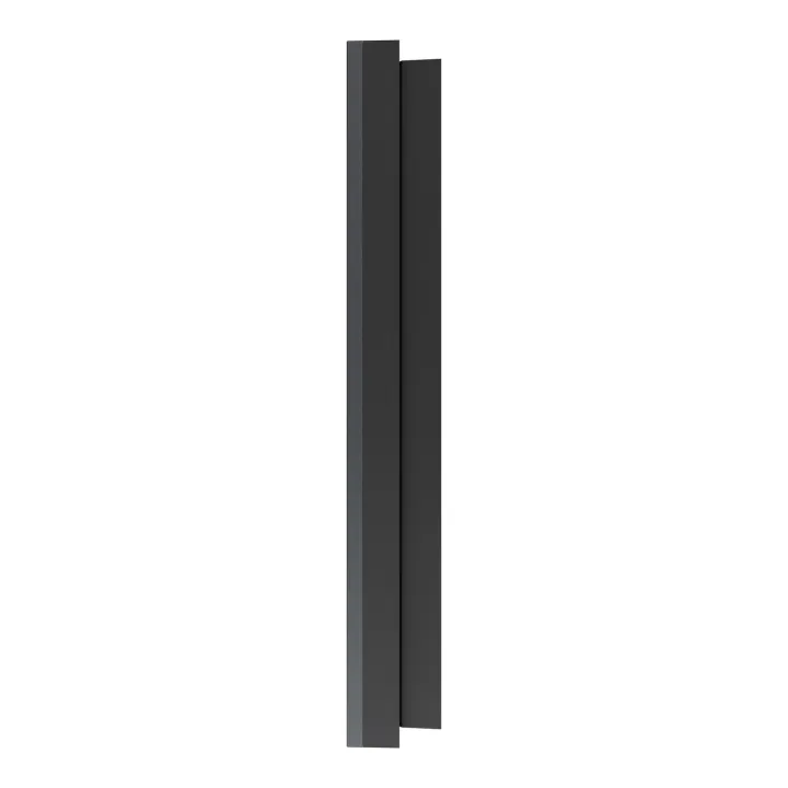 Odace Métal - plaque de finition 1 poste - effet Perle Noire support noir