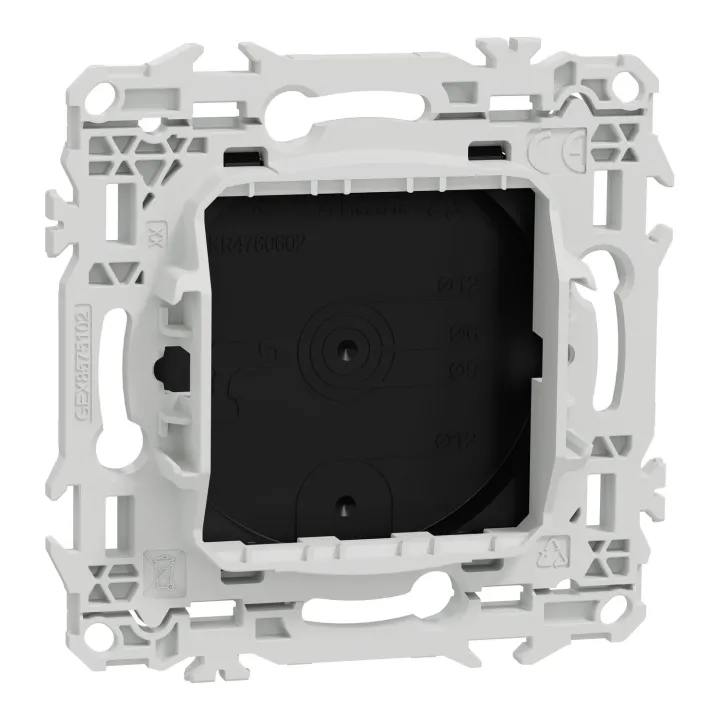 Odace - obturateur - pré-perçage pour sortie de câble - noir onyx