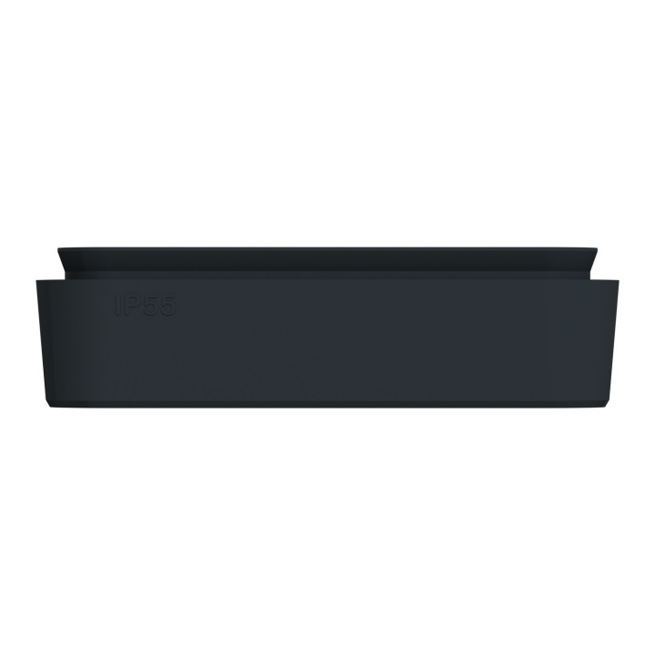 Mureva Styl - Cadre 2 postes vertical - encastré - IP55 - IK08 - gris