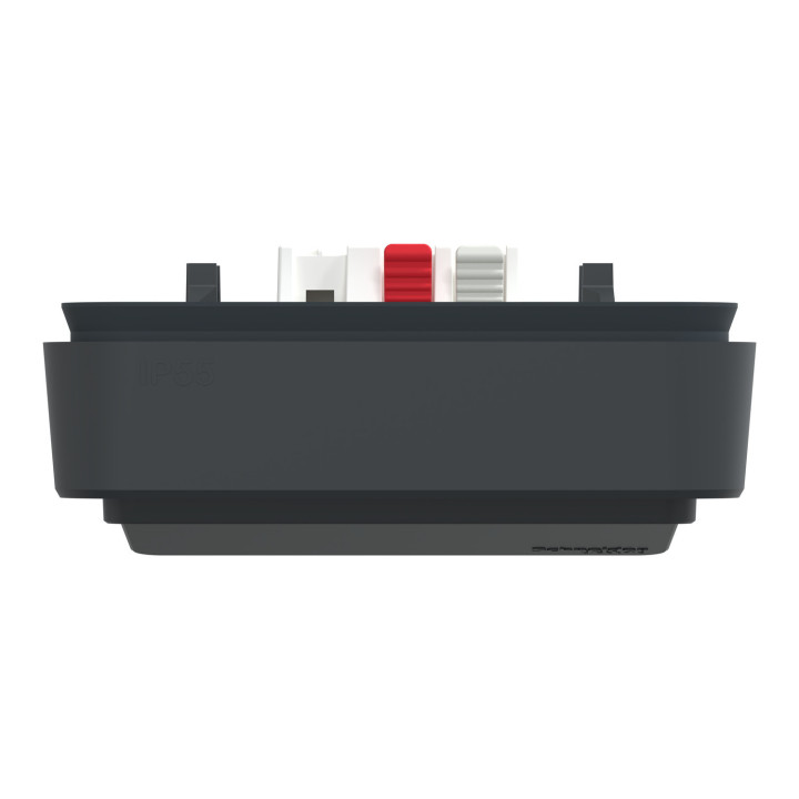 Mureva Styl - Va et vient - complet encastré - IP55 - IK08 connex auto - gris
