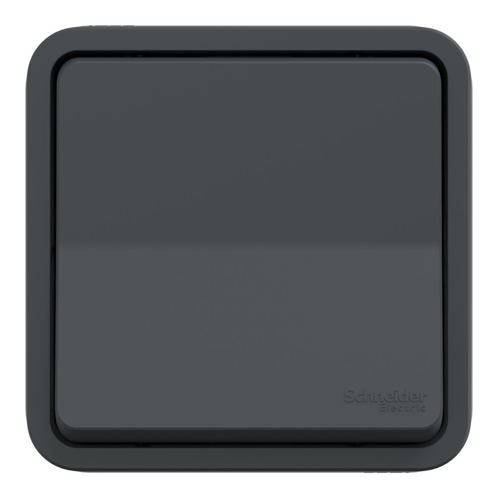 Mureva Styl - Va et vient - complet encastré - IP55 - IK08 connex auto - gris