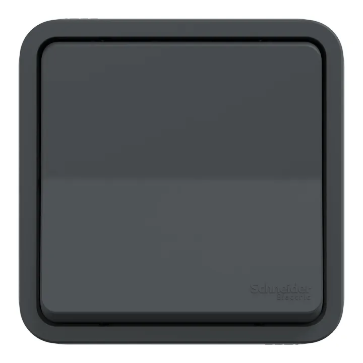 Mureva Styl - Va et vient - complet encastré - IP55 - IK08 connex auto - gris