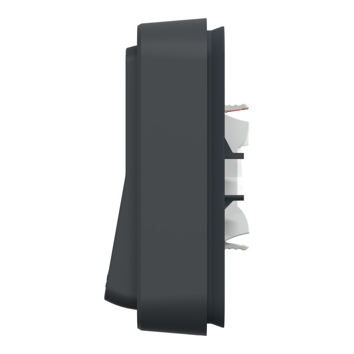 Mureva Styl - Va et vient - complet encastré - IP55 - IK08 connex auto - gris
