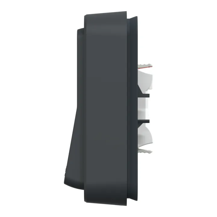 Mureva Styl - Va et vient - complet encastré - IP55 - IK08 connex auto - gris