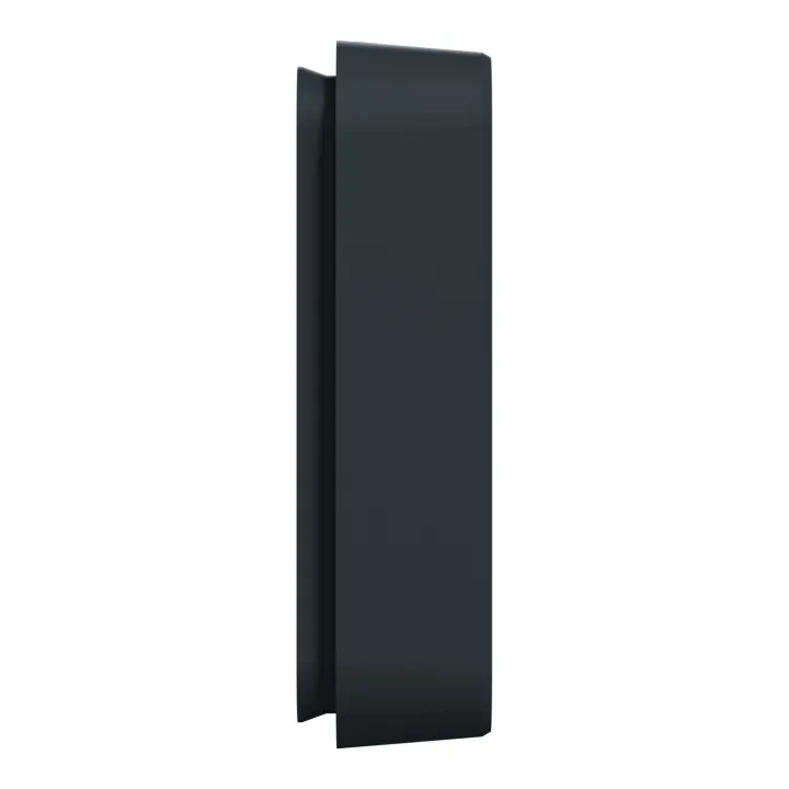 Mureva Styl - Cadre 2 postes horizontal - encastré - IP55 - IK08 - gris