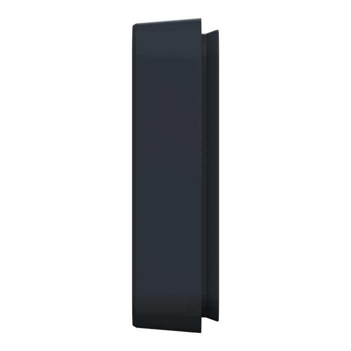 Mureva Styl - Cadre 2 postes horizontal - encastré - IP55 - IK08 - gris