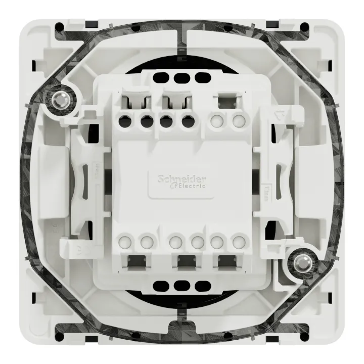 Mureva Styl - Bouton poussoir - composable - IP55 - IK08 - connexion auto - gris
