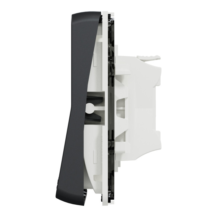 Mureva Styl - Bouton poussoir - composable - IP55 - IK08 - connexion auto - gris