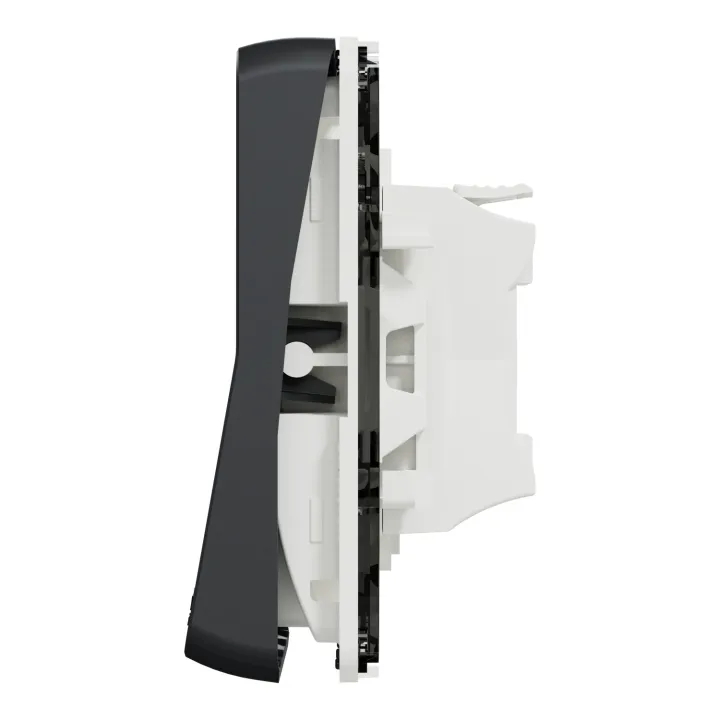 Mureva Styl - Bouton poussoir - composable - IP55 - IK08 - connexion auto - gris
