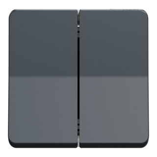 Mureva Styl - Double bouton poussoir - composable - IP55 - IK07 - gris