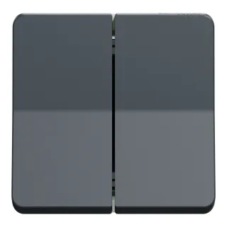 Mureva Styl - Double bouton poussoir - composable - IP55 - IK07 - gris