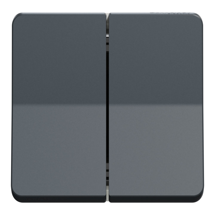 Mureva Styl - Double bouton poussoir - composable - IP55 - IK07 - gris