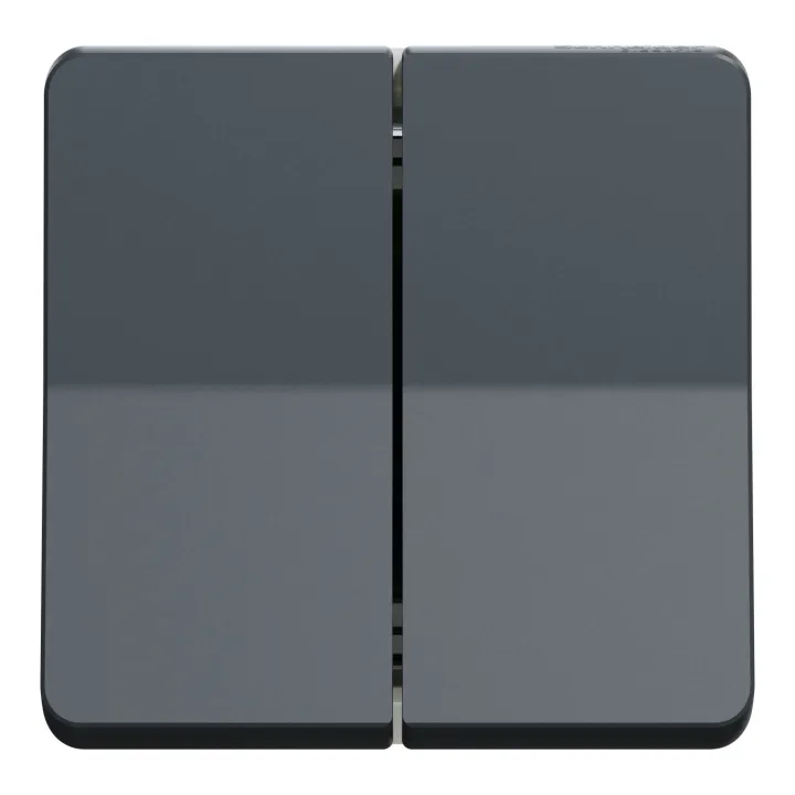 Mureva Styl - Double bouton poussoir - composable - IP55 - IK07 - gris