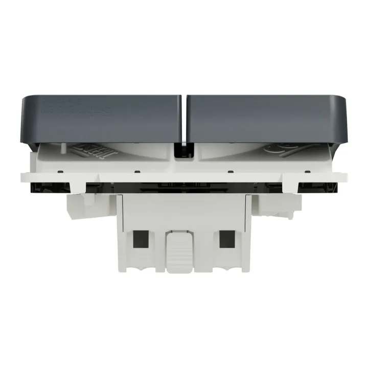 Mureva Styl - Double bouton poussoir - composable - IP55 - IK07 - gris